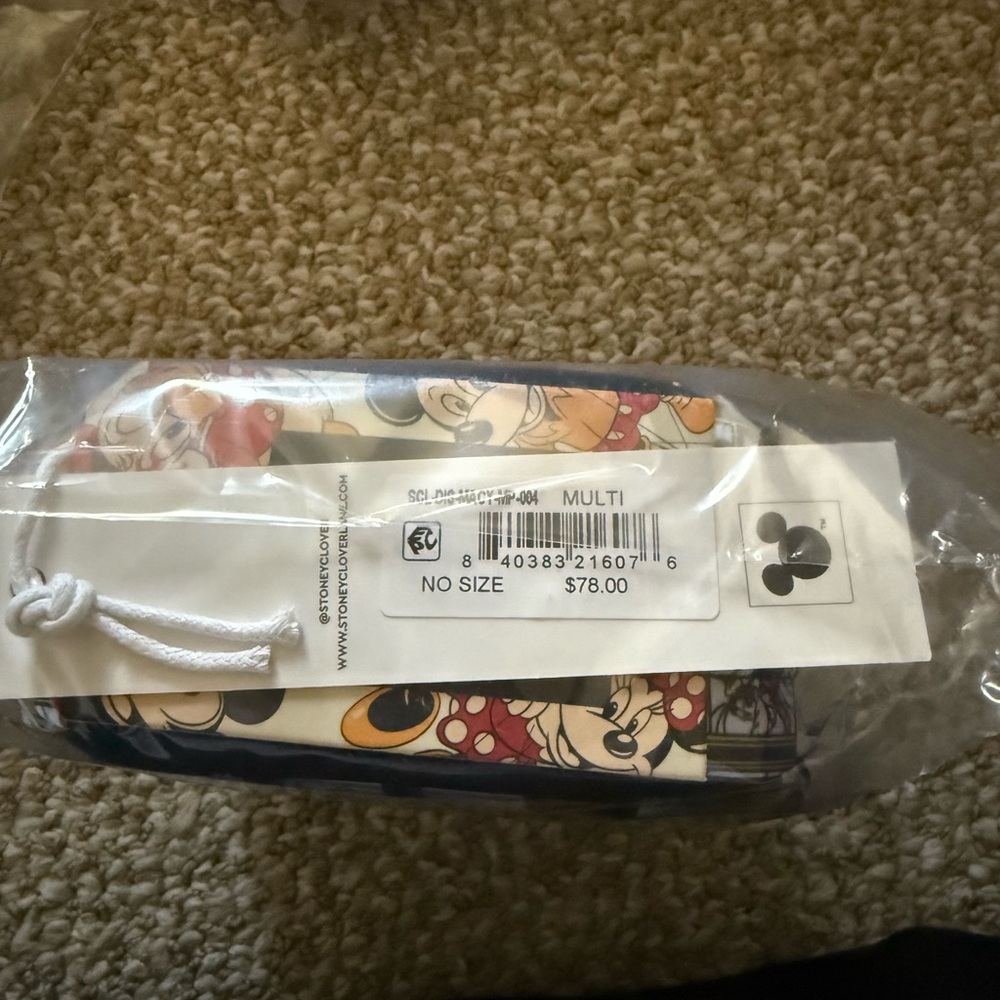 Stoney Clover Lane Multi Color Disney Print Travel Pouch